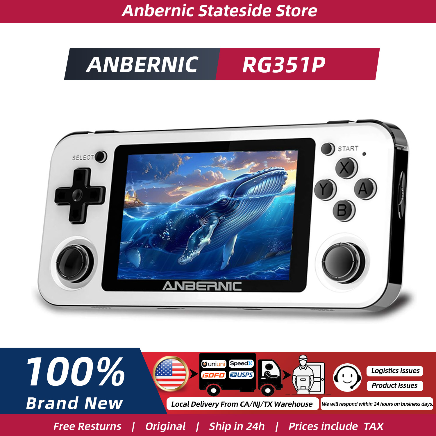 Retro Gaming Images - Портативная ретро-игровая консоль ANBERNIC RG351P с