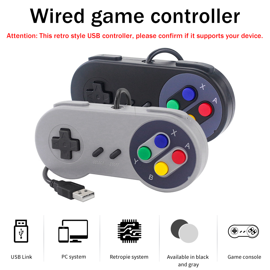 Raspberry Pi Retropie - 1-2 шт. USB-контроллер SNES, ретро-геймпад для