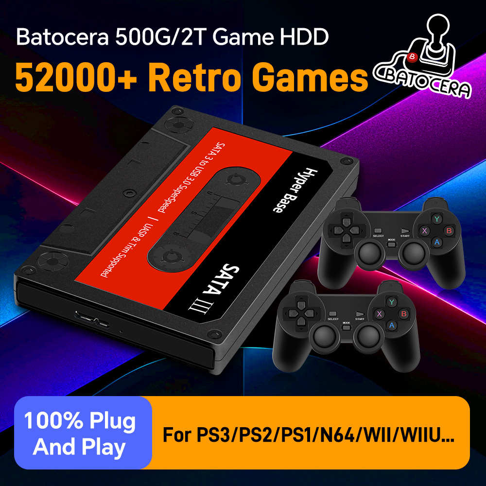 Retro Gaming Emulator Pc - Внешний игровой жесткий диск Batocera 500G