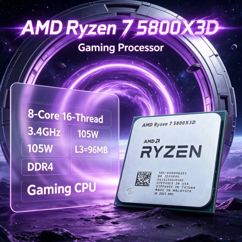 Amd Cpu Ryzen 7 - AMD R7 5800X3D 96 МБ 105