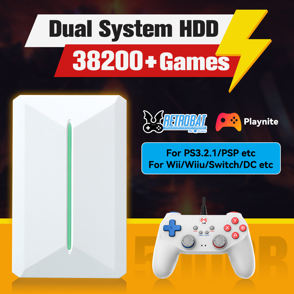 Retro Pc Gaming - Retrobat&Playnite System HDD Ретро игровая консоль