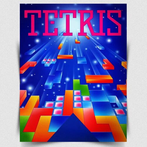 Game Retro Gaming - TETRIS METAL SIGN PLAQUE - Ретро