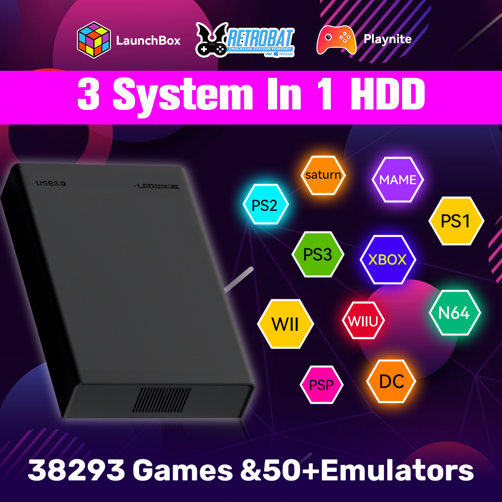Retro Gaming Ps3 - 500G Ретро игровая HDD игровая консоль