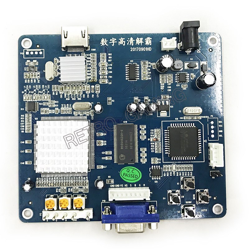 Retro Gaming Store - Конвертер CGA в HDMI: плата-адаптер RGBS/CGA/EGA