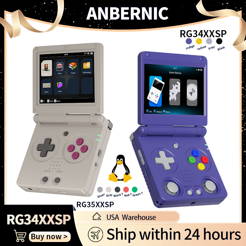 Anbernic RG34XXSP RG35XXSP Пер – обзор и цена Retro Gaming Images