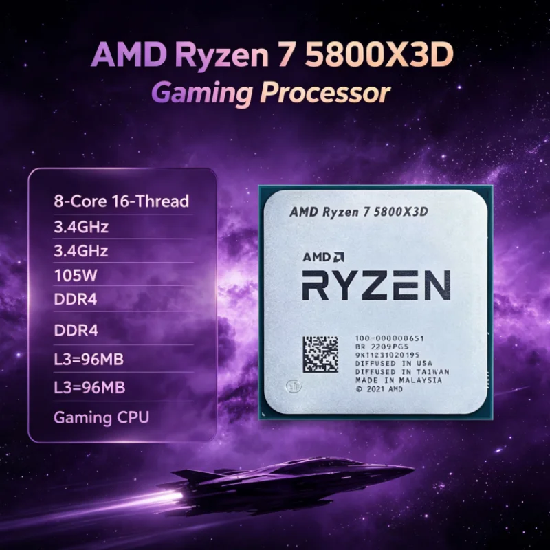 AMD R7 5800X3D 96 МБ 105 Вт 7  – обзор и цена Amd Cpu Ryzen 7
