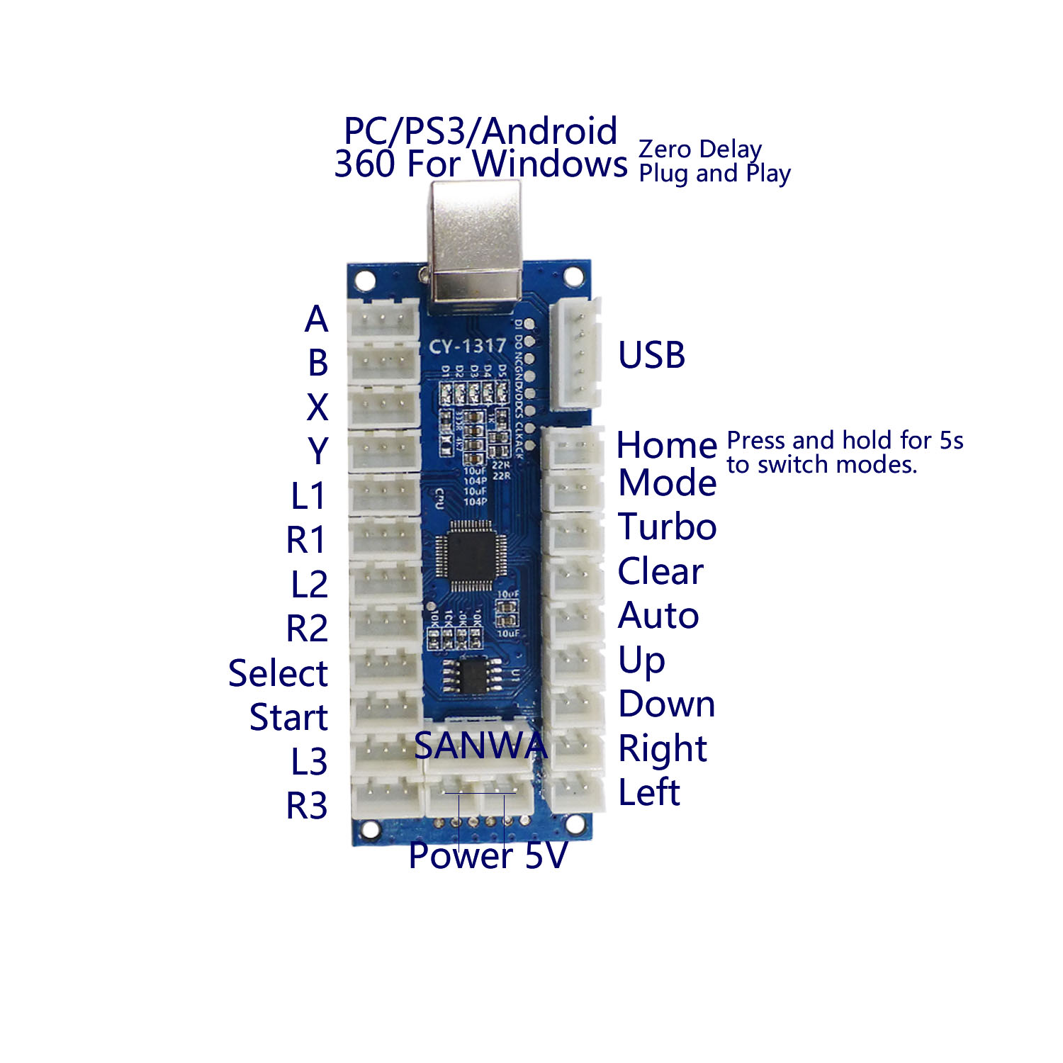 SJ@JX Arcade USB Encoder LED B – обзор и цена Raspberry Pi Retropie